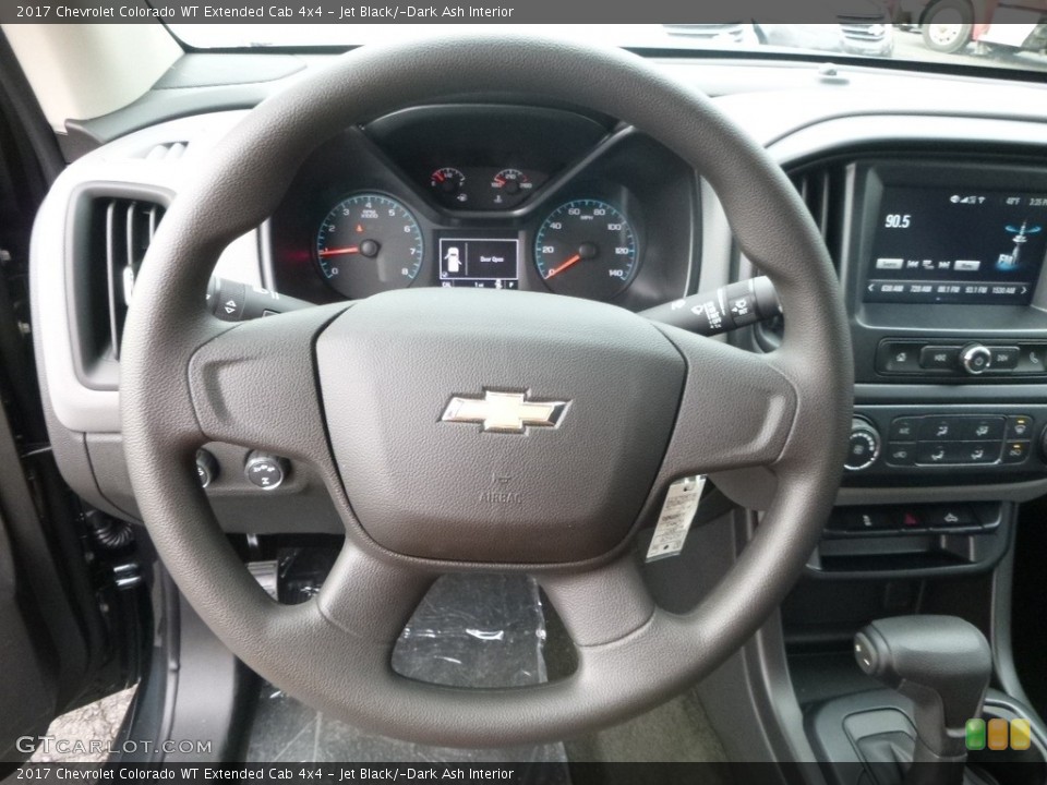 Jet Black/­Dark Ash Interior Steering Wheel for the 2017 Chevrolet Colorado WT Extended Cab 4x4 #118981014