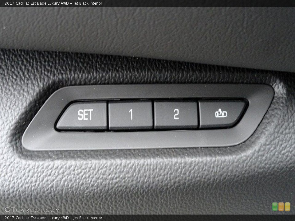 Jet Black Interior Controls for the 2017 Cadillac Escalade Luxury 4WD #118982286