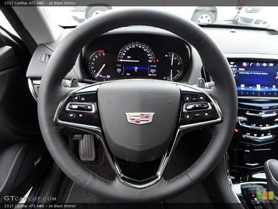 Jet Black Interior Steering Wheel for the 2017 Cadillac ATS AWD #118983021