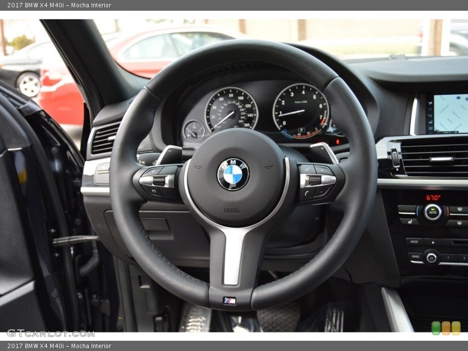 Mocha Interior Steering Wheel for the 2017 BMW X4 M40i #118985607