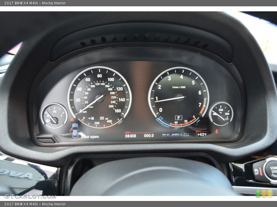 Mocha Interior Gauges for the 2017 BMW X4 M40i #118985670