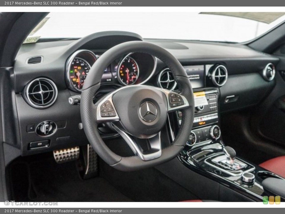 Bengal Red/Black Interior Dashboard for the 2017 Mercedes-Benz SLC 300 Roadster #118988370