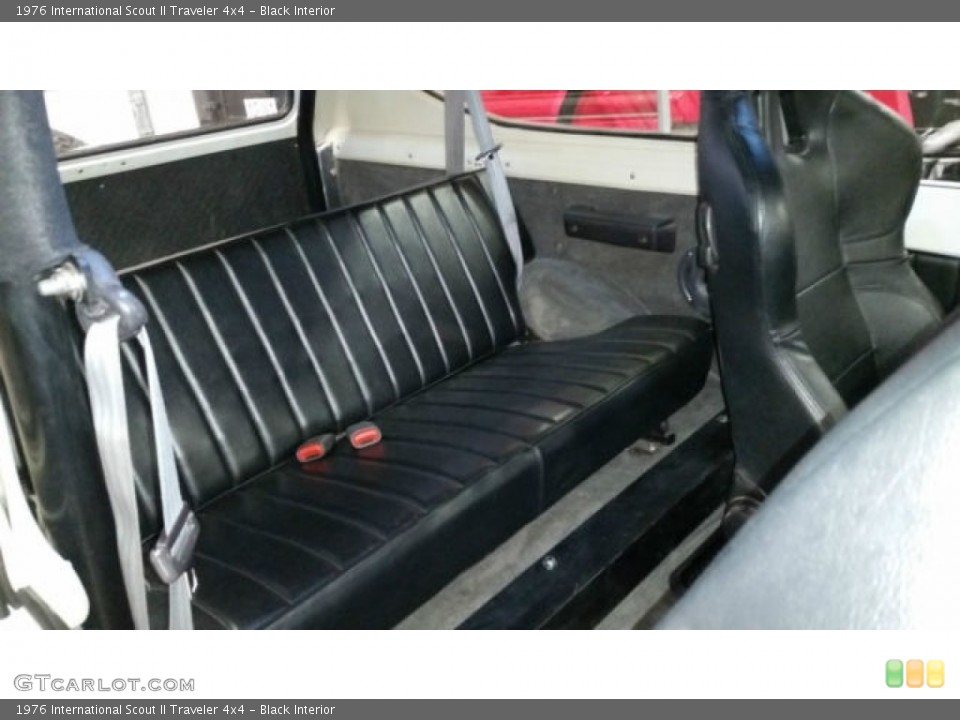Black 1976 International Scout II Interiors