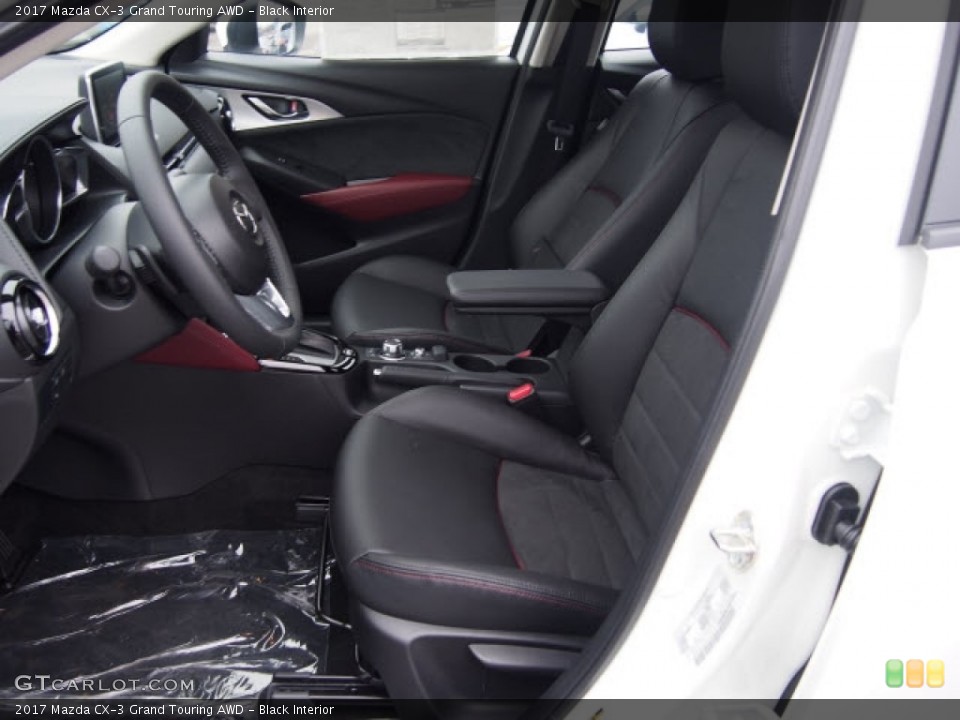 Black Interior Front Seat for the 2017 Mazda CX-3 Grand Touring AWD #118993743