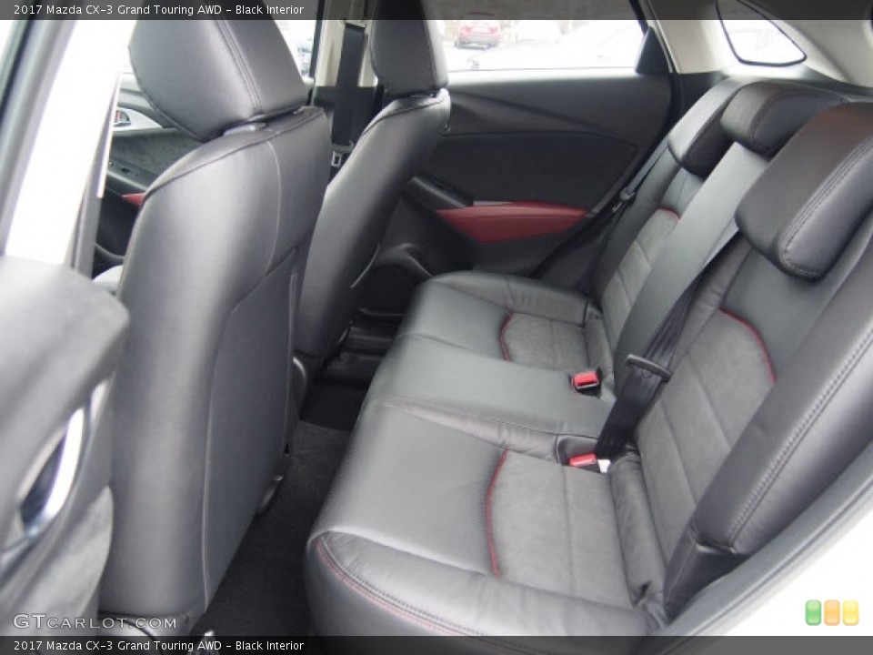 Black Interior Rear Seat for the 2017 Mazda CX-3 Grand Touring AWD #118993770