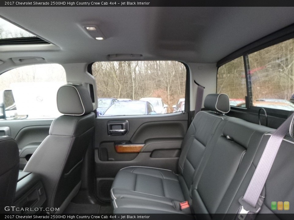 Jet Black Interior Rear Seat for the 2017 Chevrolet Silverado 2500HD High Country Crew Cab 4x4 #118993800