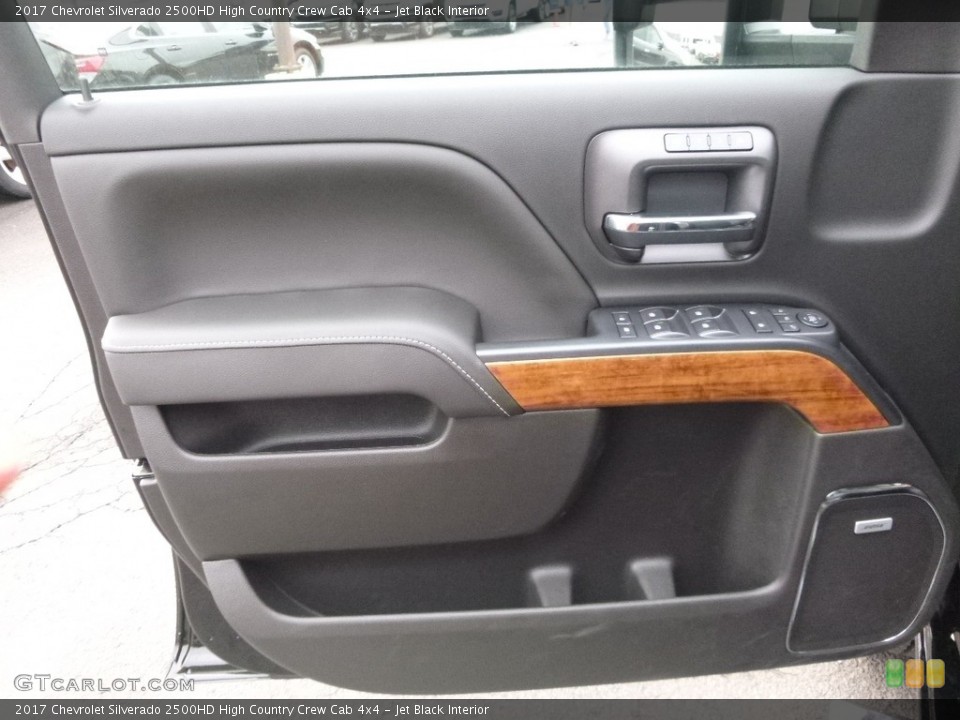 Jet Black Interior Door Panel for the 2017 Chevrolet Silverado 2500HD High Country Crew Cab 4x4 #118993860