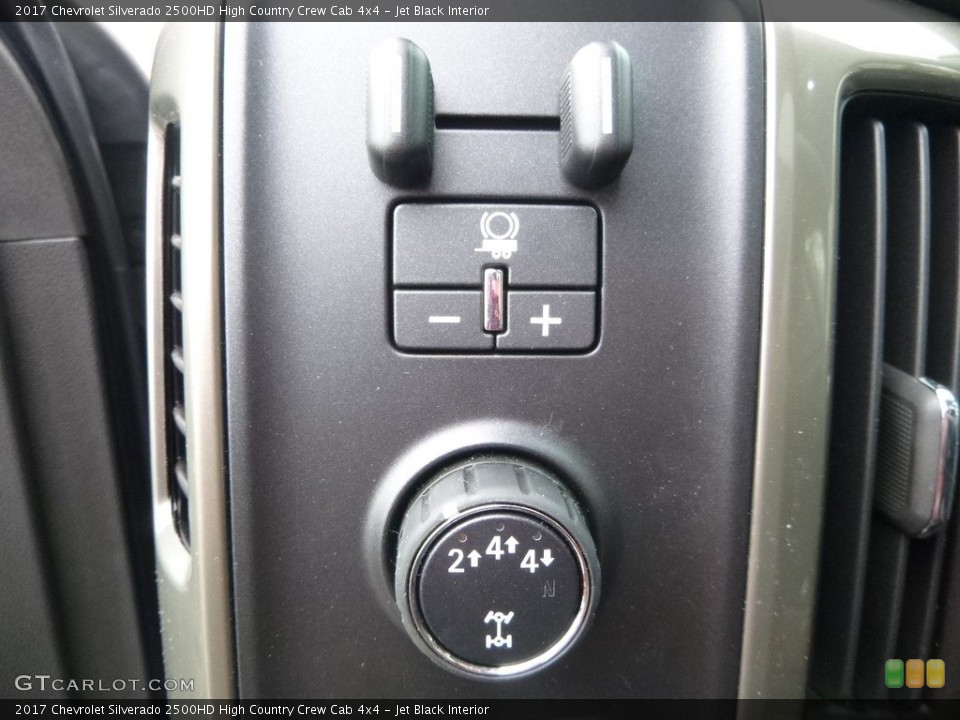 Jet Black Interior Controls for the 2017 Chevrolet Silverado 2500HD High Country Crew Cab 4x4 #118993941