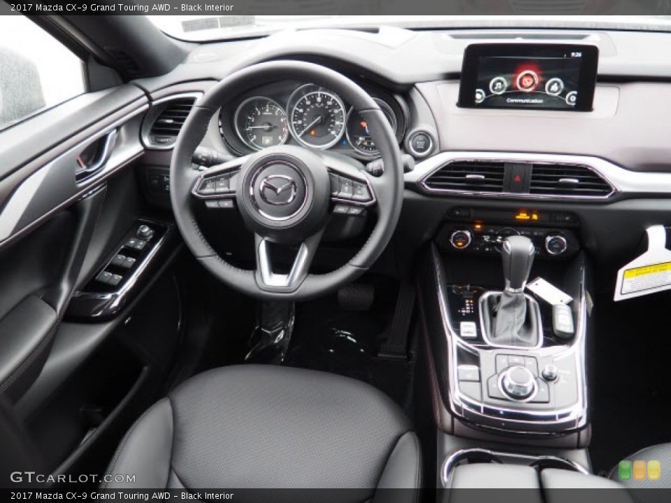 Black Interior Dashboard for the 2017 Mazda CX-9 Grand Touring AWD #118995420
