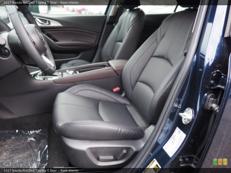 Black Interior Front Seat for the 2017 Mazda MAZDA3 Touring 5 Door #118997787