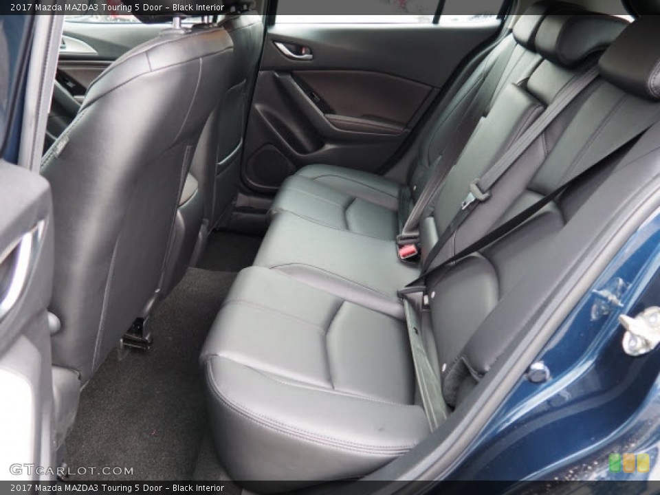 Black Interior Rear Seat for the 2017 Mazda MAZDA3 Touring 5 Door #118997811