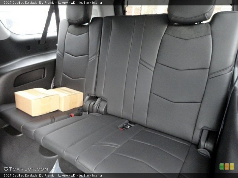 Jet Black Interior Rear Seat for the 2017 Cadillac Escalade ESV Premium Luxury 4WD #118999494