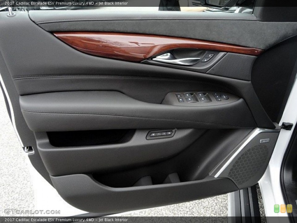Jet Black Interior Door Panel for the 2017 Cadillac Escalade ESV Premium Luxury 4WD #118999563