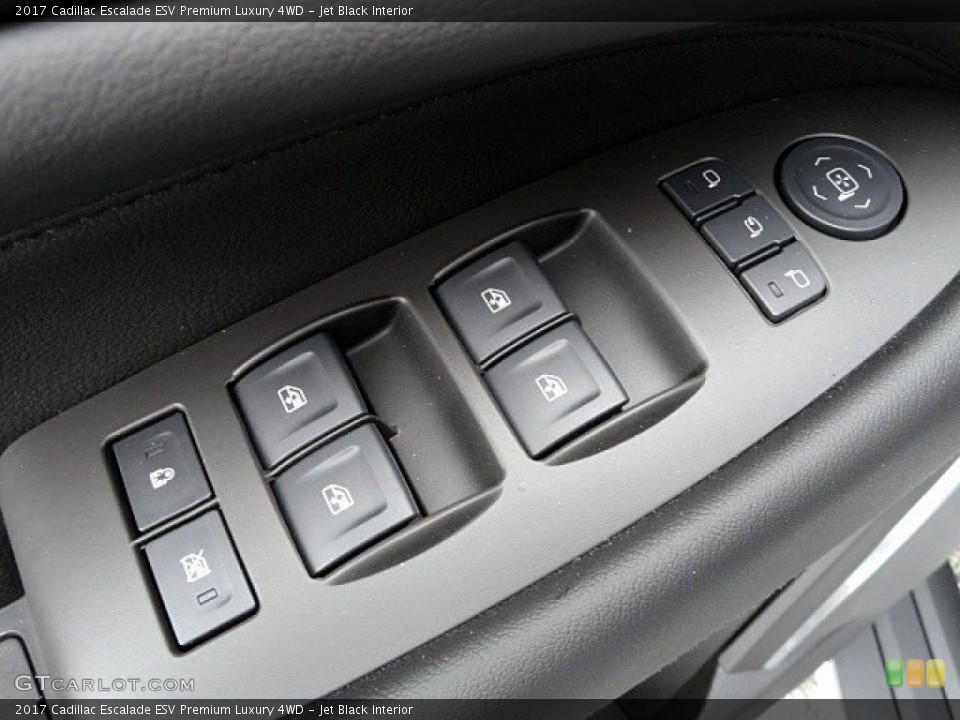 Jet Black Interior Controls for the 2017 Cadillac Escalade ESV Premium Luxury 4WD #118999584