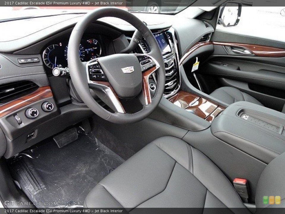 Jet Black Interior Photo for the 2017 Cadillac Escalade ESV Premium Luxury 4WD #118999704
