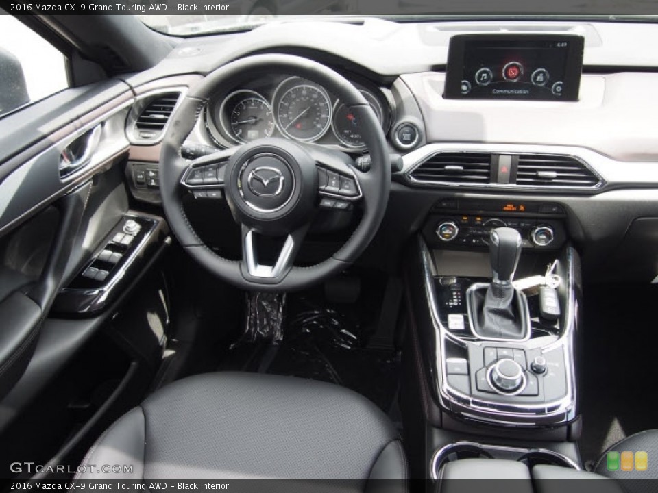 Black Interior Dashboard for the 2016 Mazda CX-9 Grand Touring AWD #119000325
