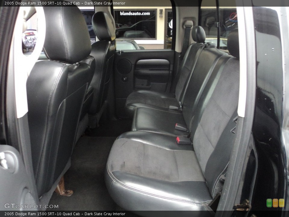 Dark Slate Gray Interior Rear Seat for the 2005 Dodge Ram 1500 SRT-10 Quad Cab #119006907