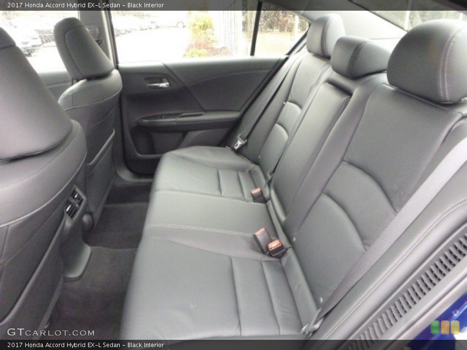 Black Interior Rear Seat for the 2017 Honda Accord Hybrid EX-L Sedan #119007537