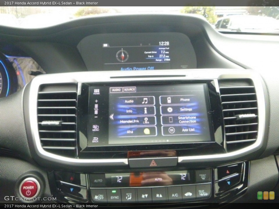 Black Interior Controls for the 2017 Honda Accord Hybrid EX-L Sedan #119007585