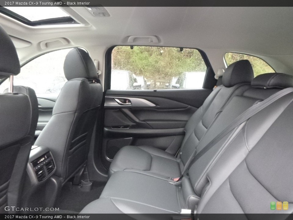 Black Interior Rear Seat for the 2017 Mazda CX-9 Touring AWD #119008110