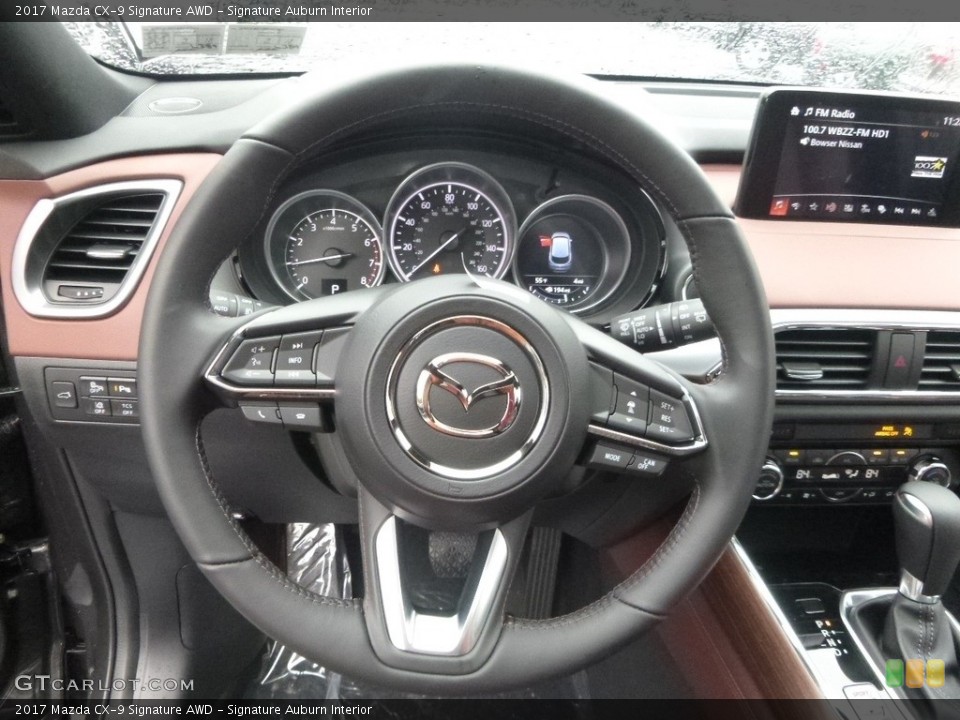 Signature Auburn Interior Steering Wheel for the 2017 Mazda CX-9 Signature AWD #119010042