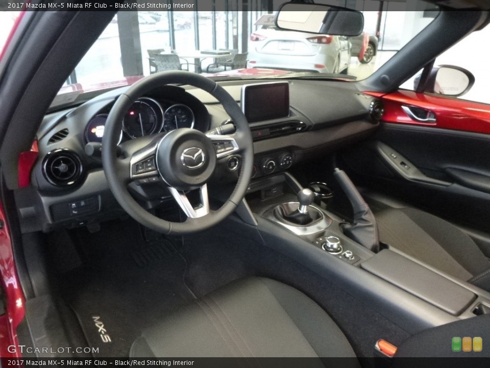 Black/Red Stitching Interior Photo for the 2017 Mazda MX-5 Miata RF Club #119010333