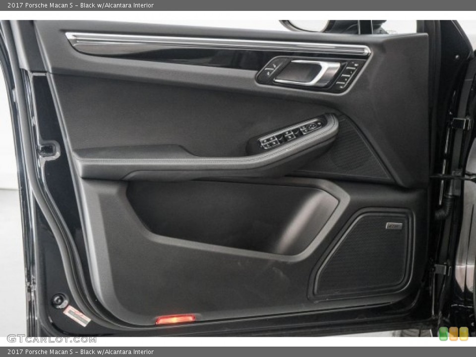 Black w/Alcantara Interior Door Panel for the 2017 Porsche Macan S #119032586
