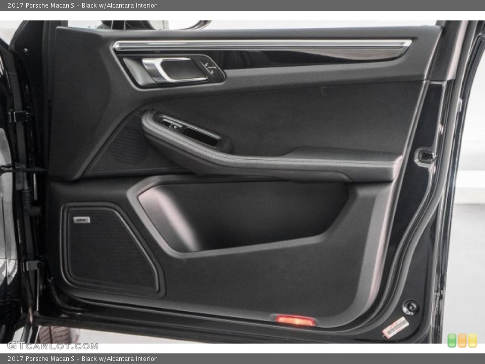Black w/Alcantara Interior Door Panel for the 2017 Porsche Macan S #119032647