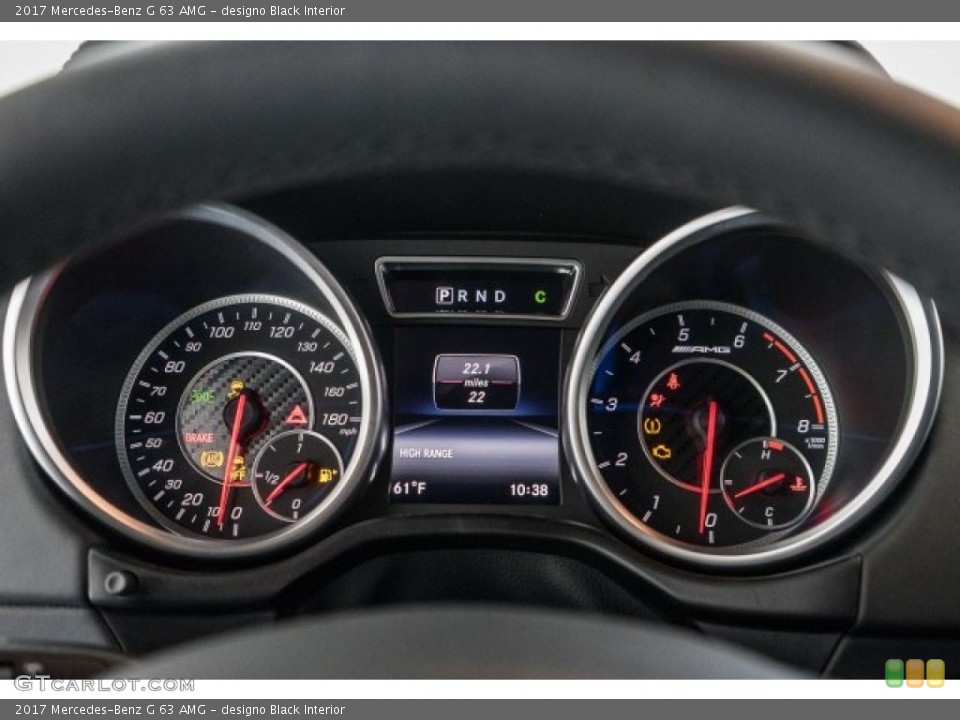 designo Black Interior Gauges for the 2017 Mercedes-Benz G 63 AMG #119035770