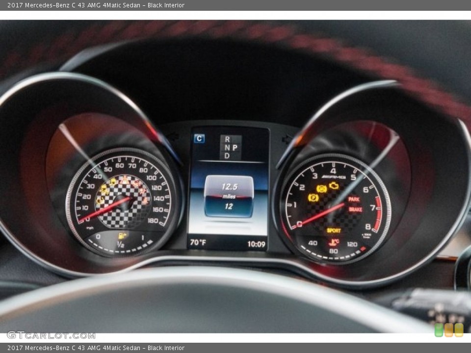 Black Interior Gauges for the 2017 Mercedes-Benz C 43 AMG 4Matic Sedan #119036472