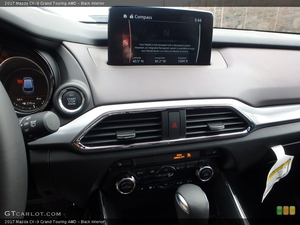 Black Interior Controls for the 2017 Mazda CX-9 Grand Touring AWD #119037453