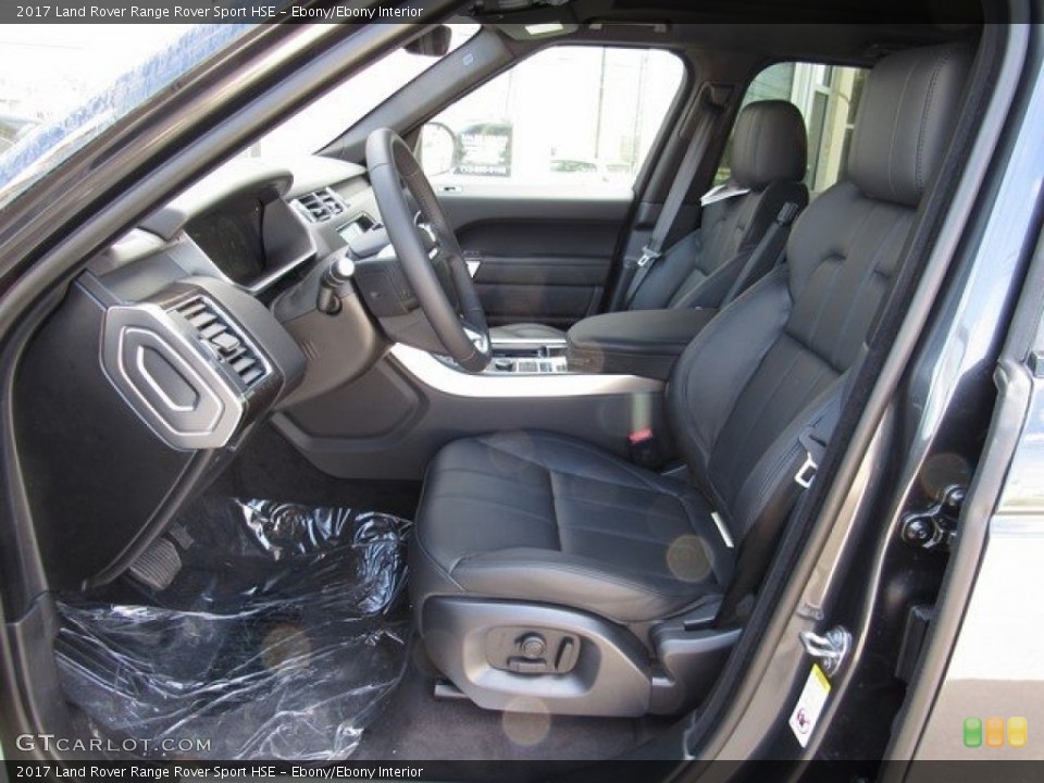 Ebony/Ebony Interior Front Seat for the 2017 Land Rover Range Rover Sport HSE #119052641