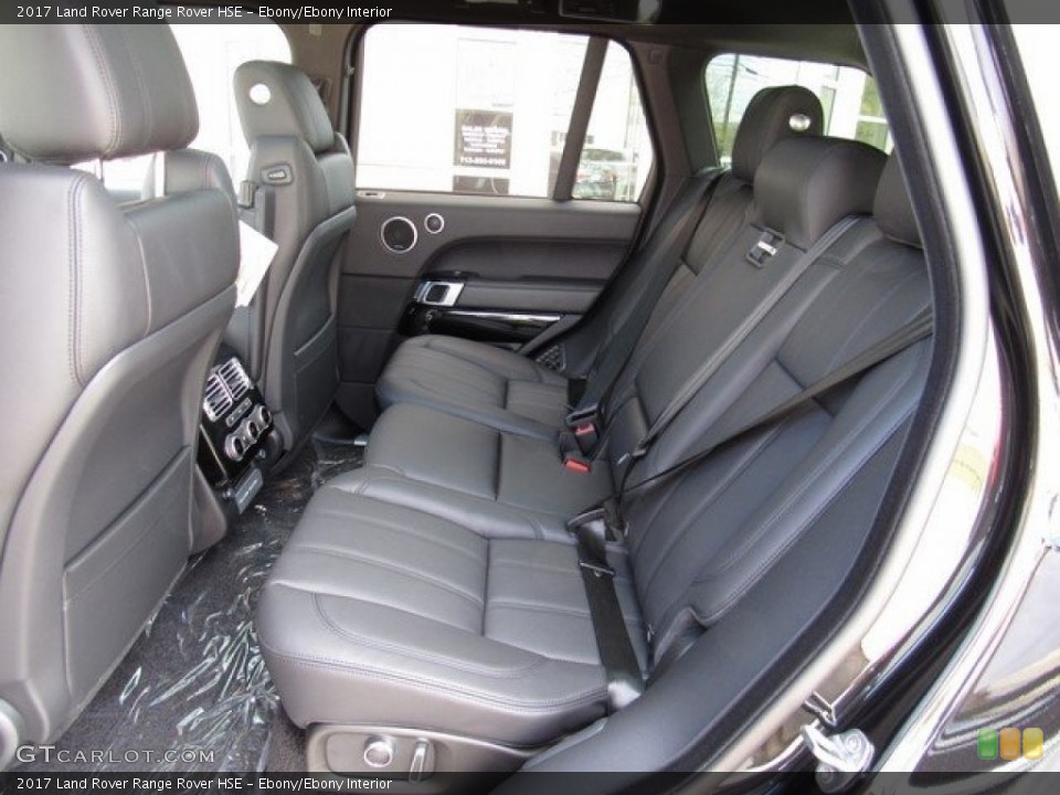 Ebony/Ebony Interior Rear Seat for the 2017 Land Rover Range Rover HSE #119055320