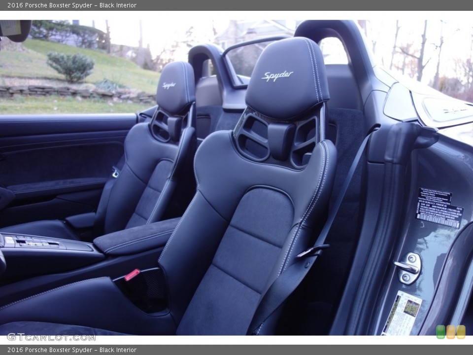 Black Interior Front Seat for the 2016 Porsche Boxster Spyder #119059970