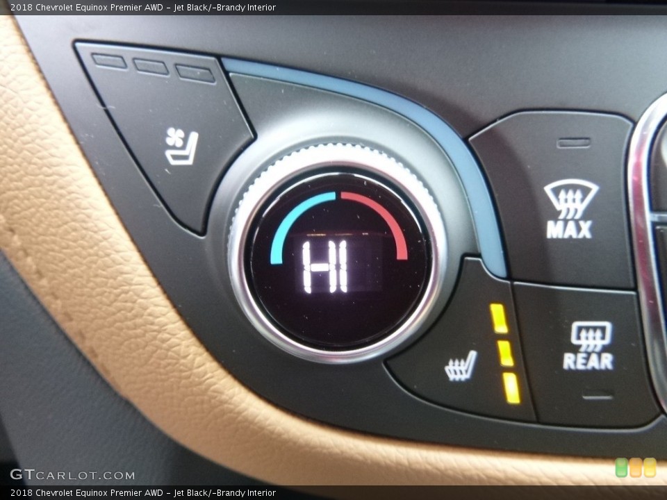 Jet Black/­Brandy Interior Controls for the 2018 Chevrolet Equinox Premier AWD #119064635