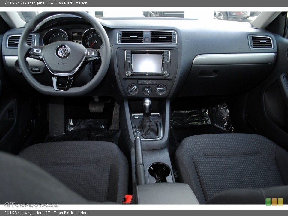 Titan Black Interior Dashboard for the 2016 Volkswagen Jetta SE #119066921