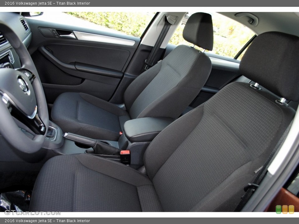 Titan Black Interior Front Seat for the 2016 Volkswagen Jetta SE #119066943
