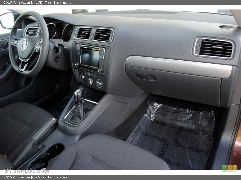 Titan Black Interior Dashboard for the 2016 Volkswagen Jetta SE #119067008