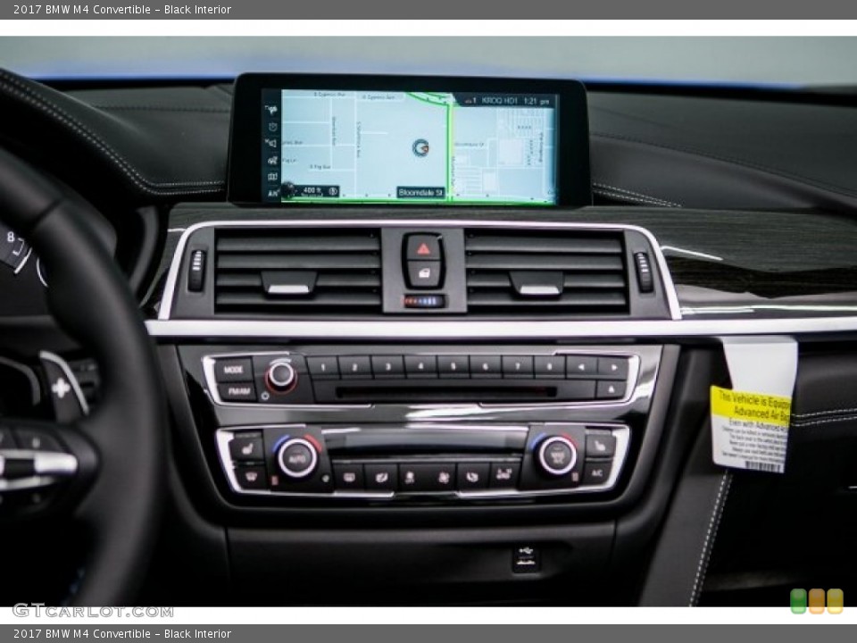 Black Interior Controls for the 2017 BMW M4 Convertible #119067881