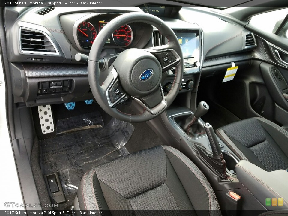 Black Interior Photo for the 2017 Subaru Impreza 2.0i Sport 5-Door #119072843
