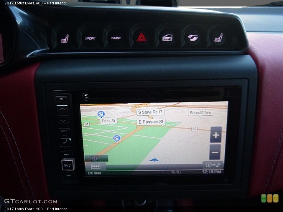 Red Interior Navigation for the 2017 Lotus Evora 400 #119073041