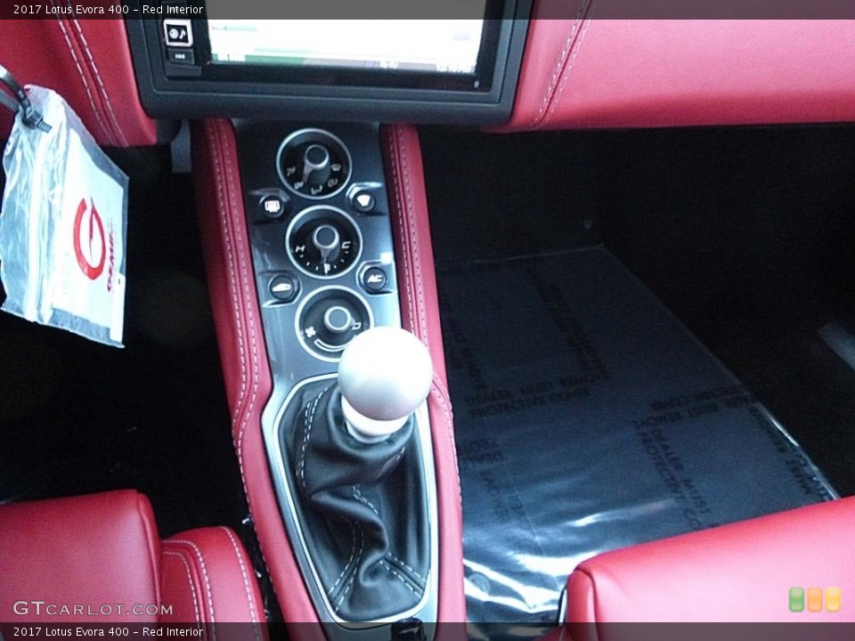 Red Interior Transmission for the 2017 Lotus Evora 400 #119073086
