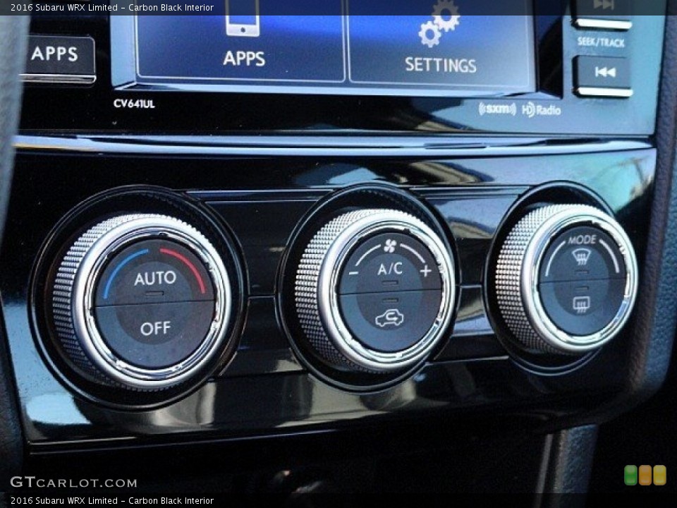 Carbon Black Interior Controls for the 2016 Subaru WRX Limited #119076719