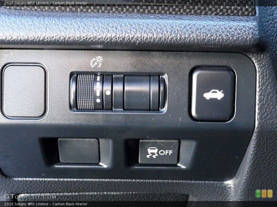 Carbon Black Interior Controls for the 2016 Subaru WRX Limited #119076884