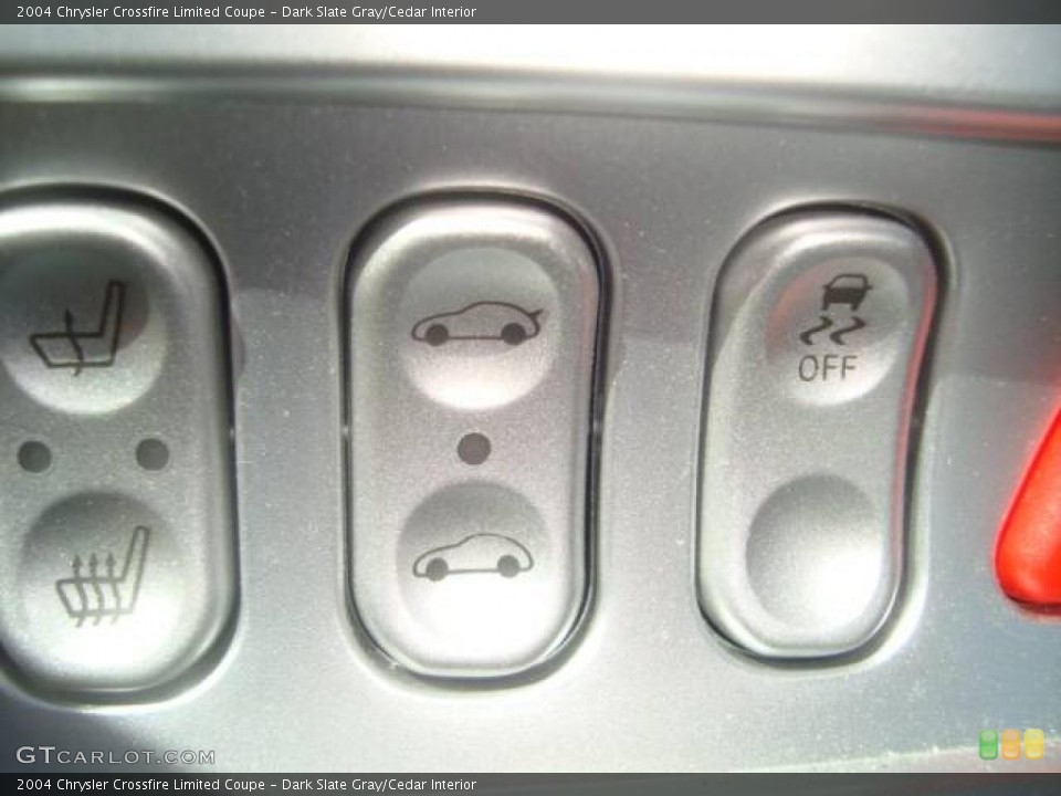 Dark Slate Gray/Cedar Interior Controls for the 2004 Chrysler Crossfire Limited Coupe #11907981