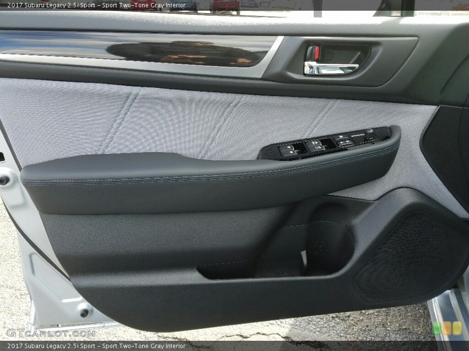 Sport Two-Tone Gray Interior Door Panel for the 2017 Subaru Legacy 2.5i Sport #119080292