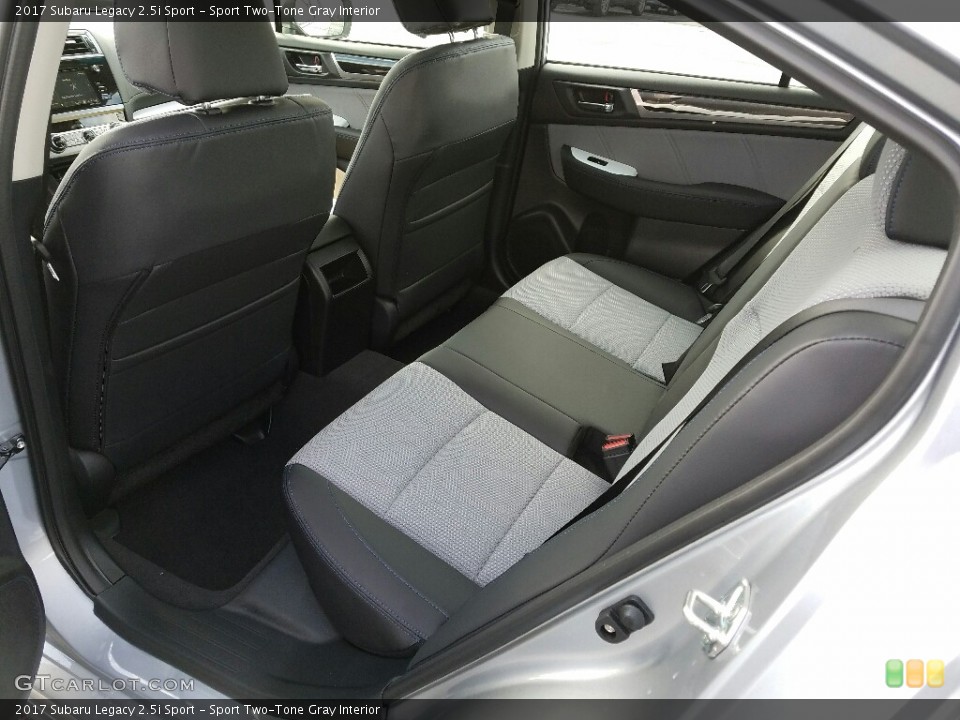 Sport Two-Tone Gray Interior Rear Seat for the 2017 Subaru Legacy 2.5i Sport #119080346
