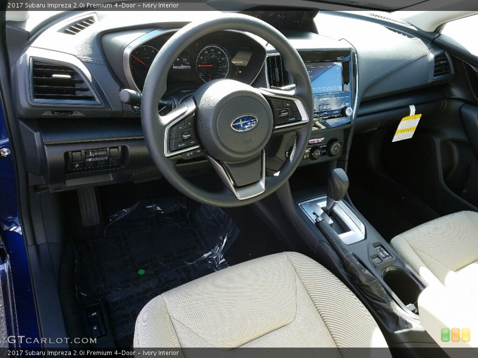 Ivory Interior Photo for the 2017 Subaru Impreza 2.0i Premium 4-Door #119081504
