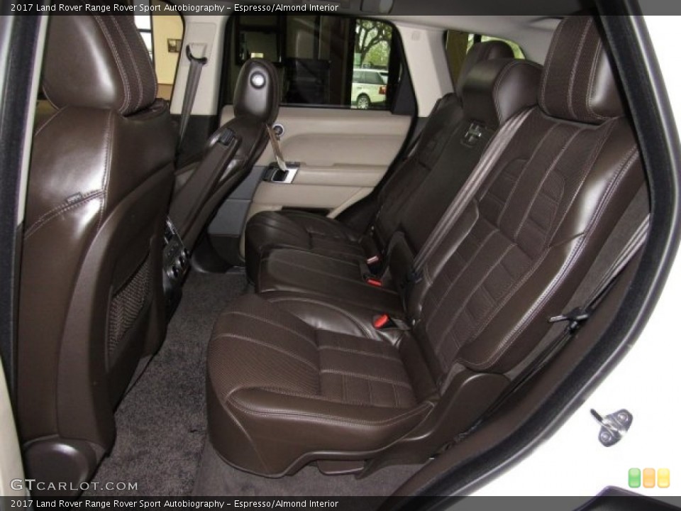 Espresso/Almond Interior Rear Seat for the 2017 Land Rover Range Rover Sport Autobiography #119083202