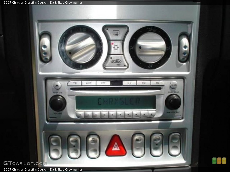 Dark Slate Grey Interior Controls for the 2005 Chrysler Crossfire Coupe #11908798